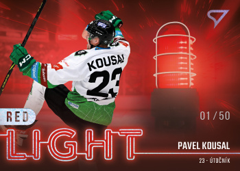 Pavel Kousal Mlada Boleslav Tipsport ELH 2022/23 SportZoo 2. serie Red Light /50 #RL-09